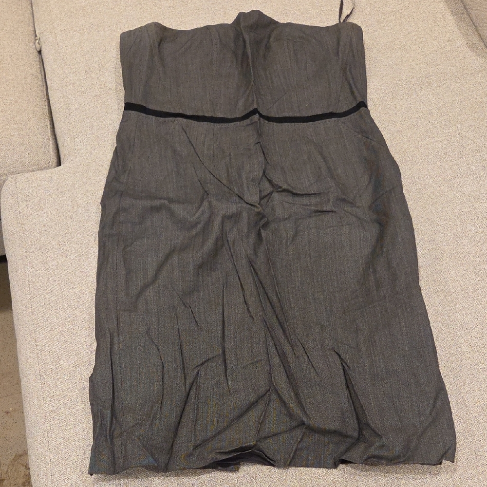 Banana Republic Charcoal Strapless Dress